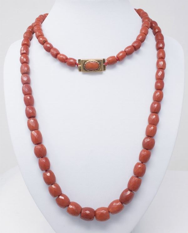 Collana in corallo rosso