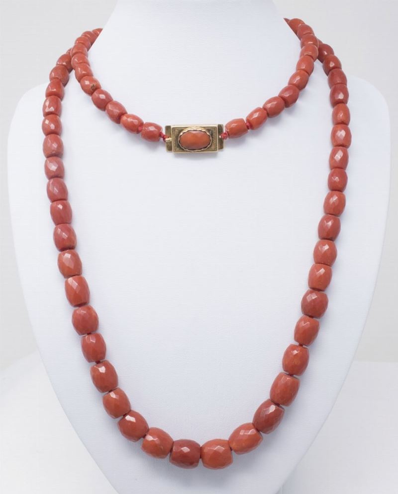 Collana in Corallo Rosso