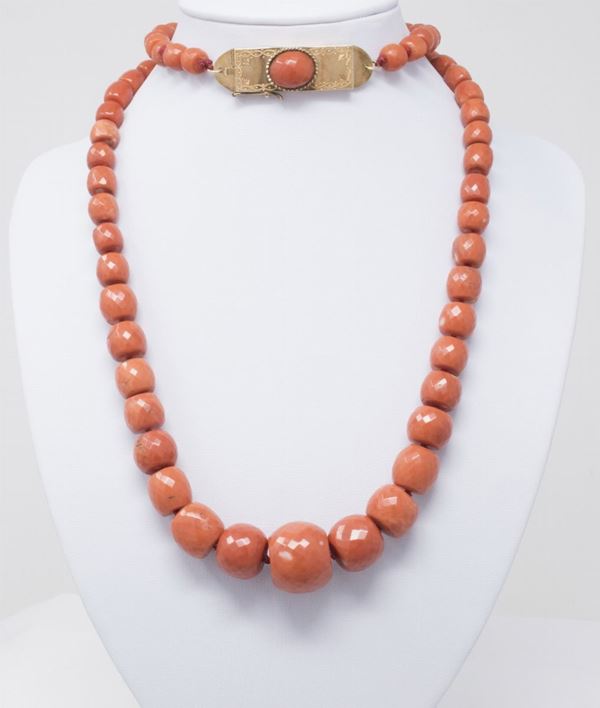 Collana in corallo rosso