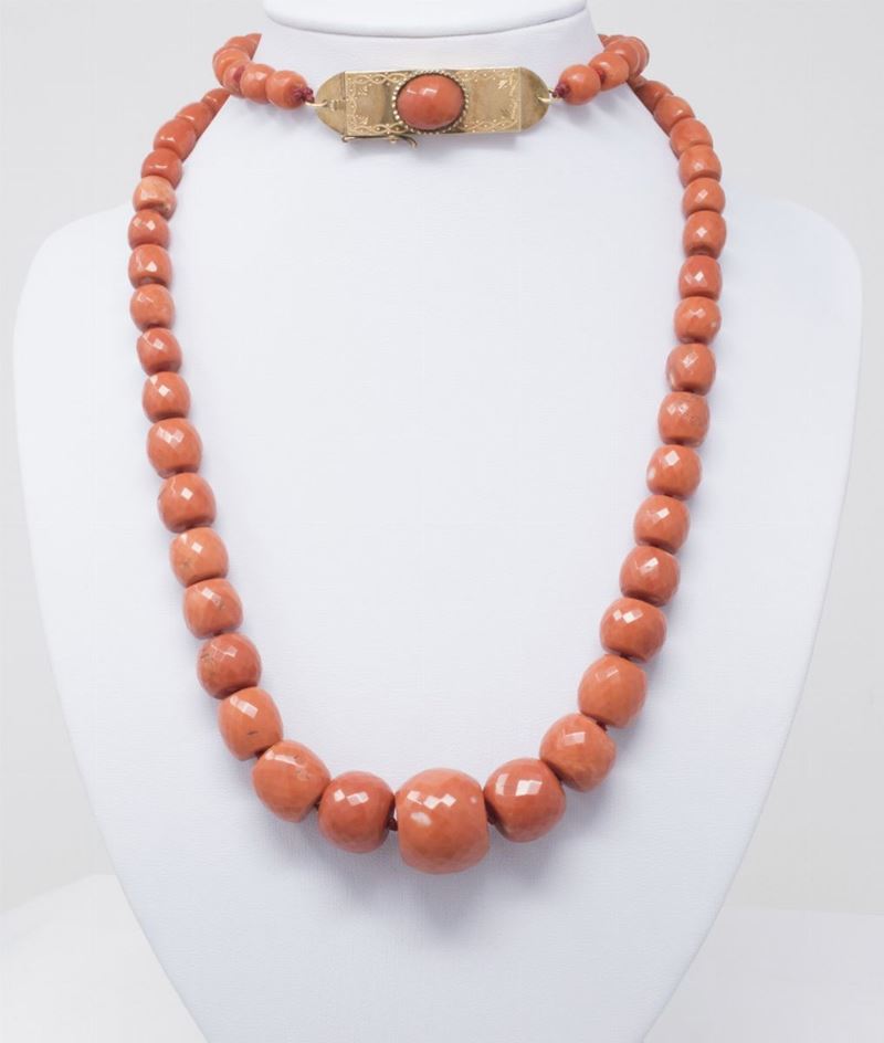 Collana in Corallo Rosso