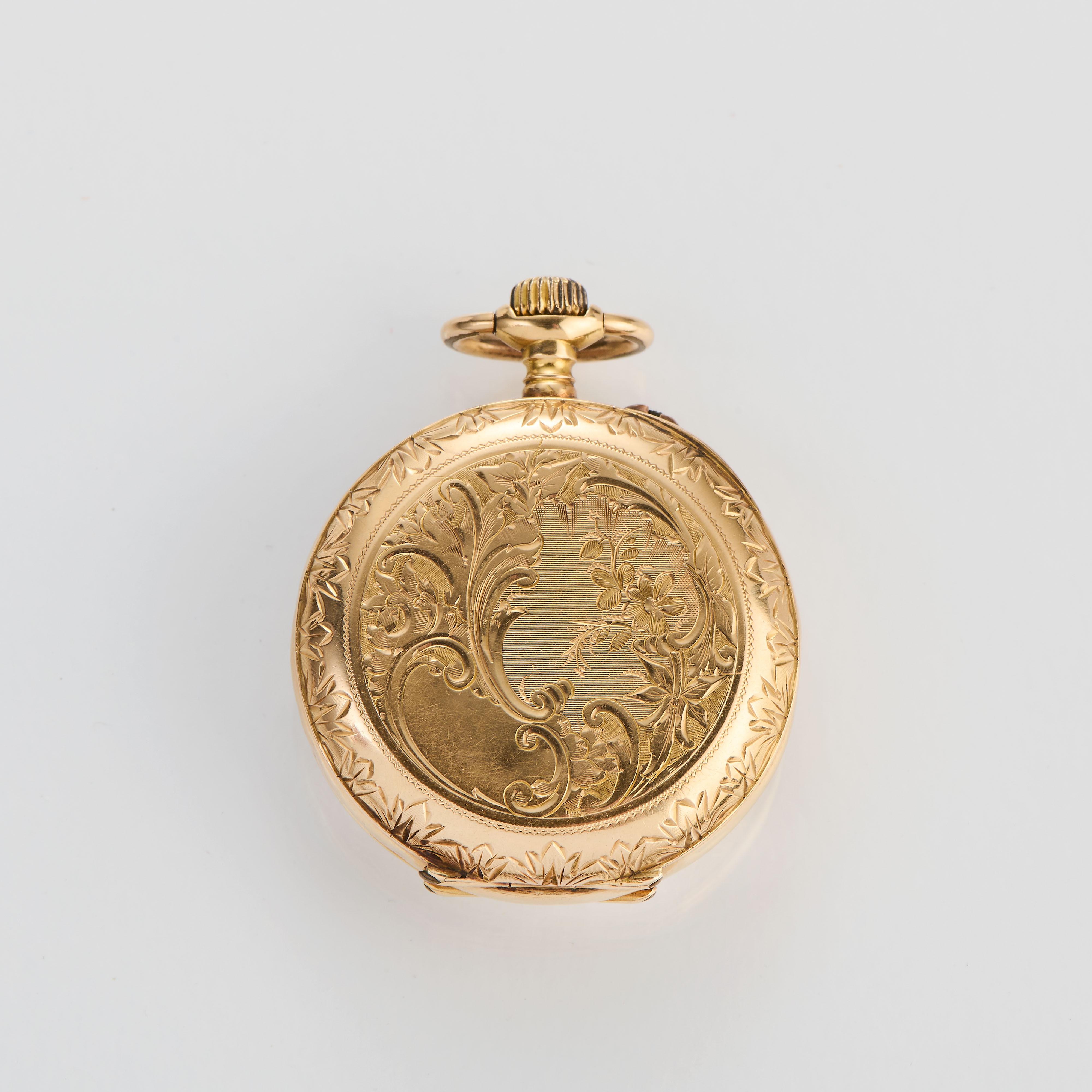 Orologio da tasca in oro a doppia cassa