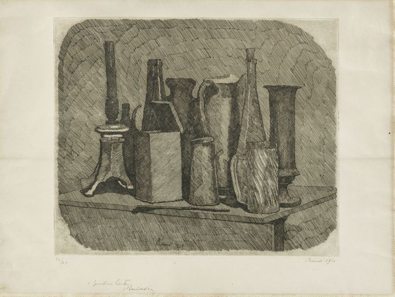 Giorgio Morandi - Grande Natura Morta con la Lampada a Petrolio