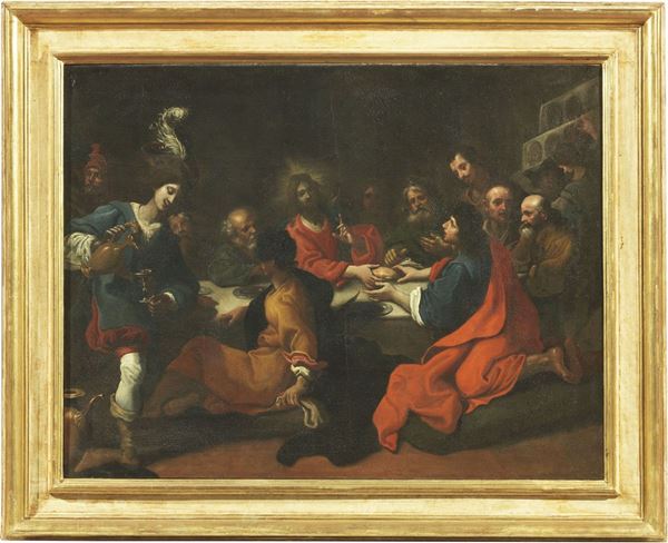 Scuola toscana del XVII secolo - Cena in casa di Levi