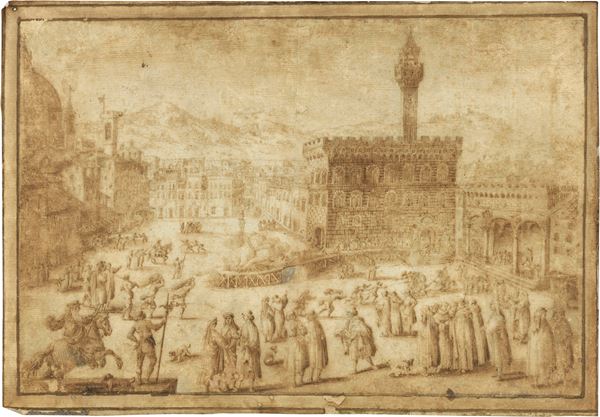 Savonarola al rogo in piazza della Signoria