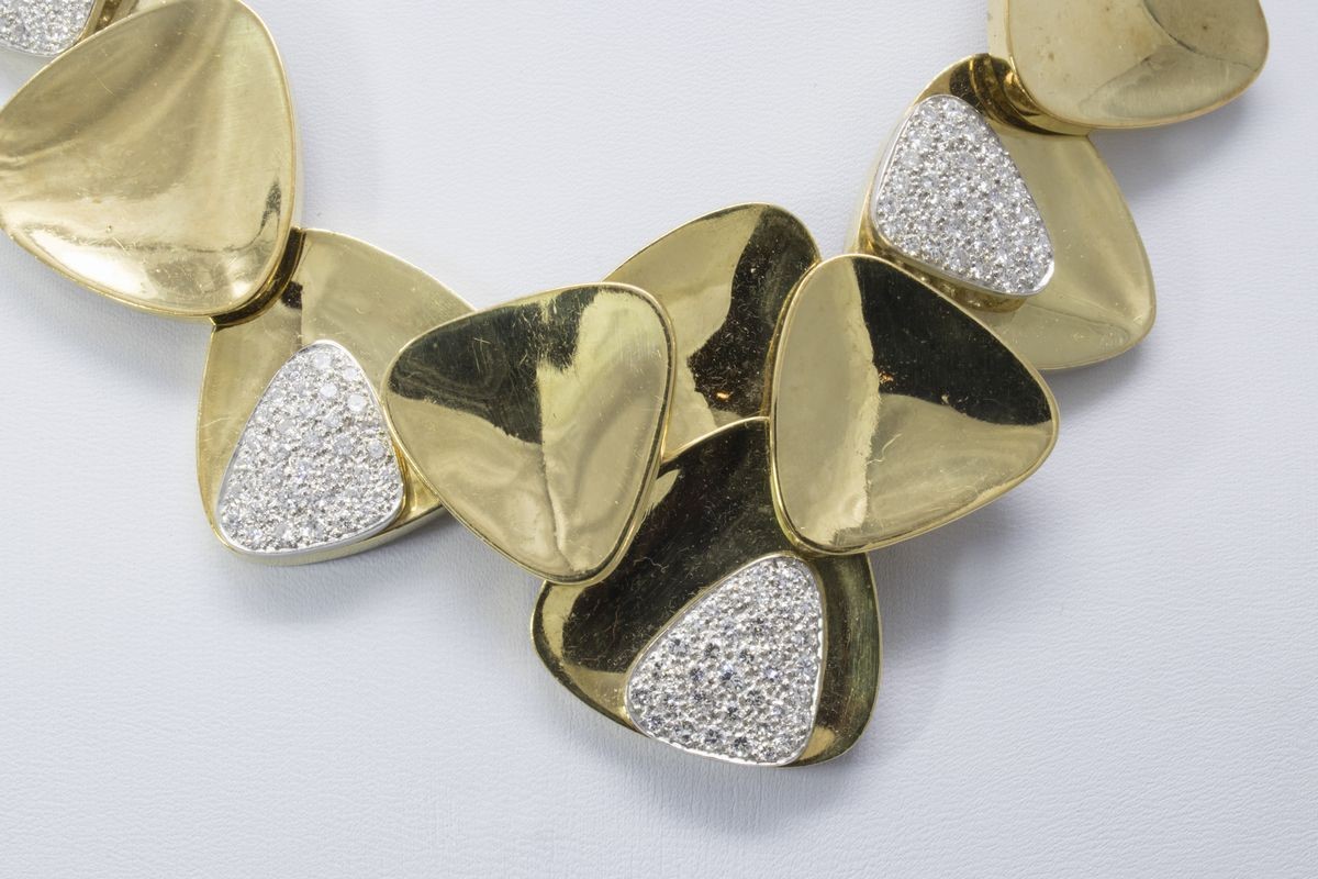 Boris-lebeau Collana in Oro Giallo e Brillanti