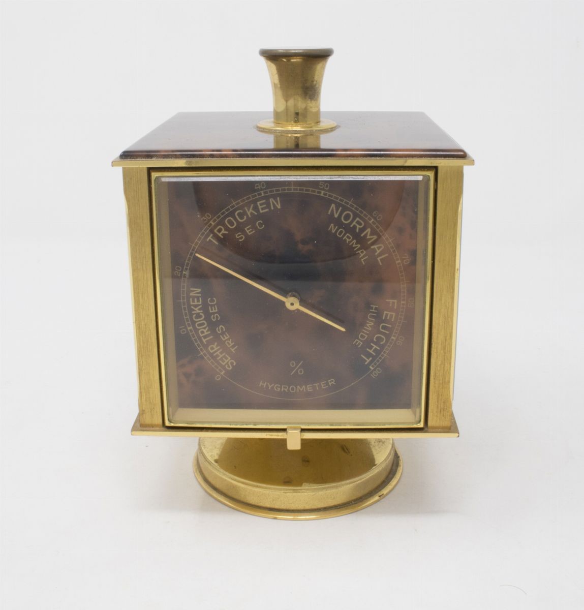 Luxor Orologio da Tavolo in Metallo Dorato