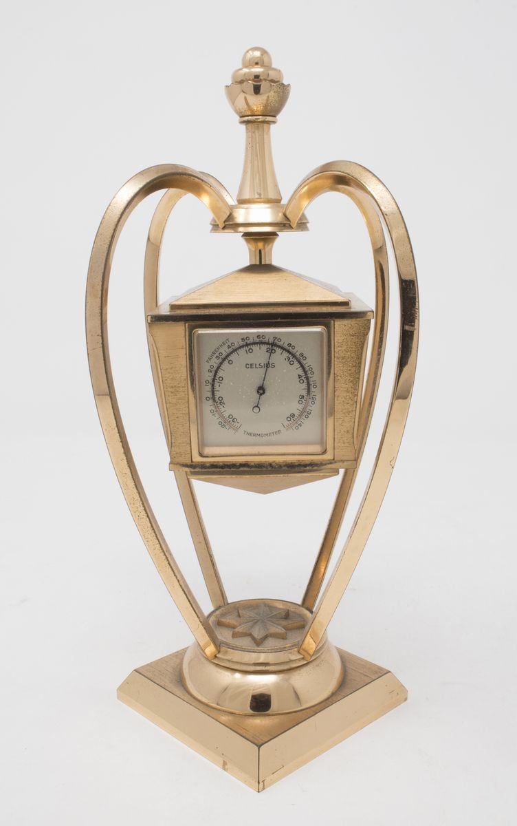 Angelus Orologio da Tavolo in Metallo Dorato