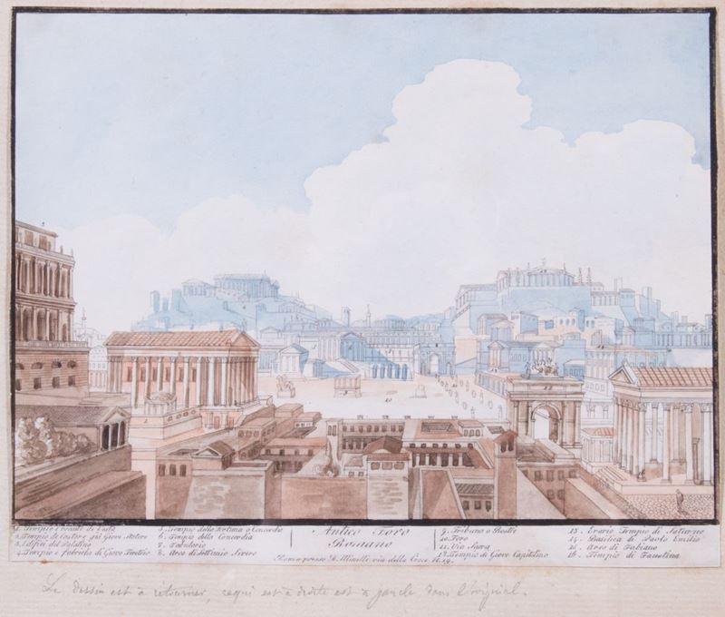 Anonimo del XIX Secolo - Antico Foro Romano