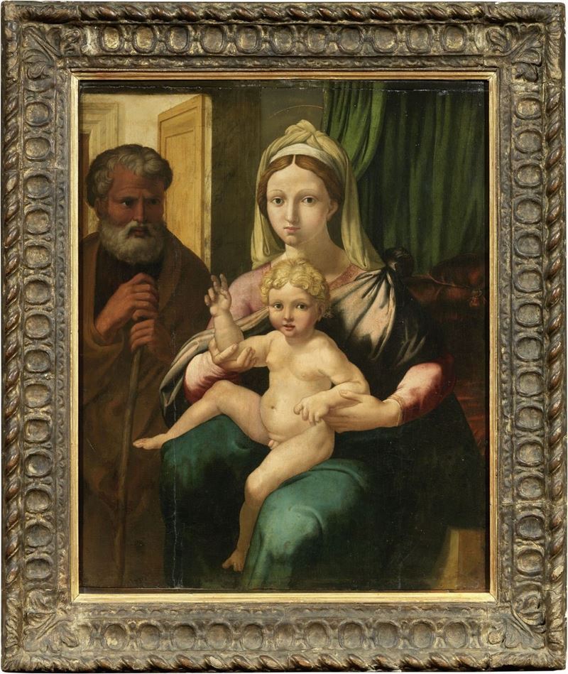 Scuola Emiliana del XVI Secolo - Sacra Famiglia
