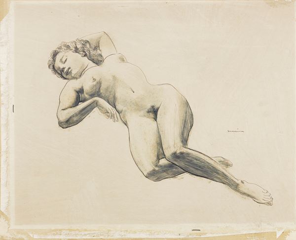 Francesco Messina - Nudo femminile sdraiato
