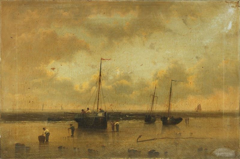 Ignoto del XIX Secolo - Pescatori