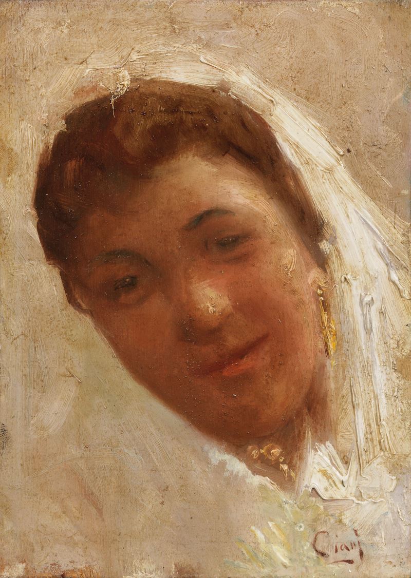 Cesare Ciani - Volto di Fanciulla