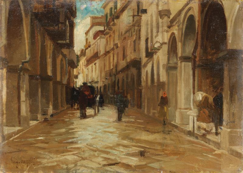 Eugenio Scorzelli - Via dei Tribunali a Napoli