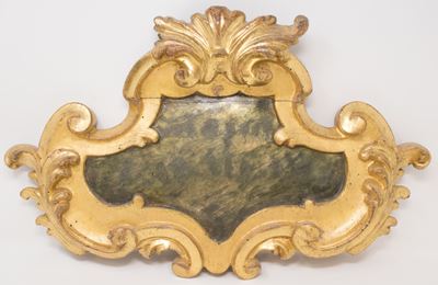 Cartiglio in Legno Intagliato e Dorato