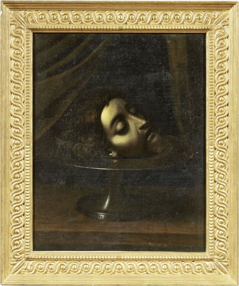 Scuola Napoletana del XVII Secolo - Testa del Battista
