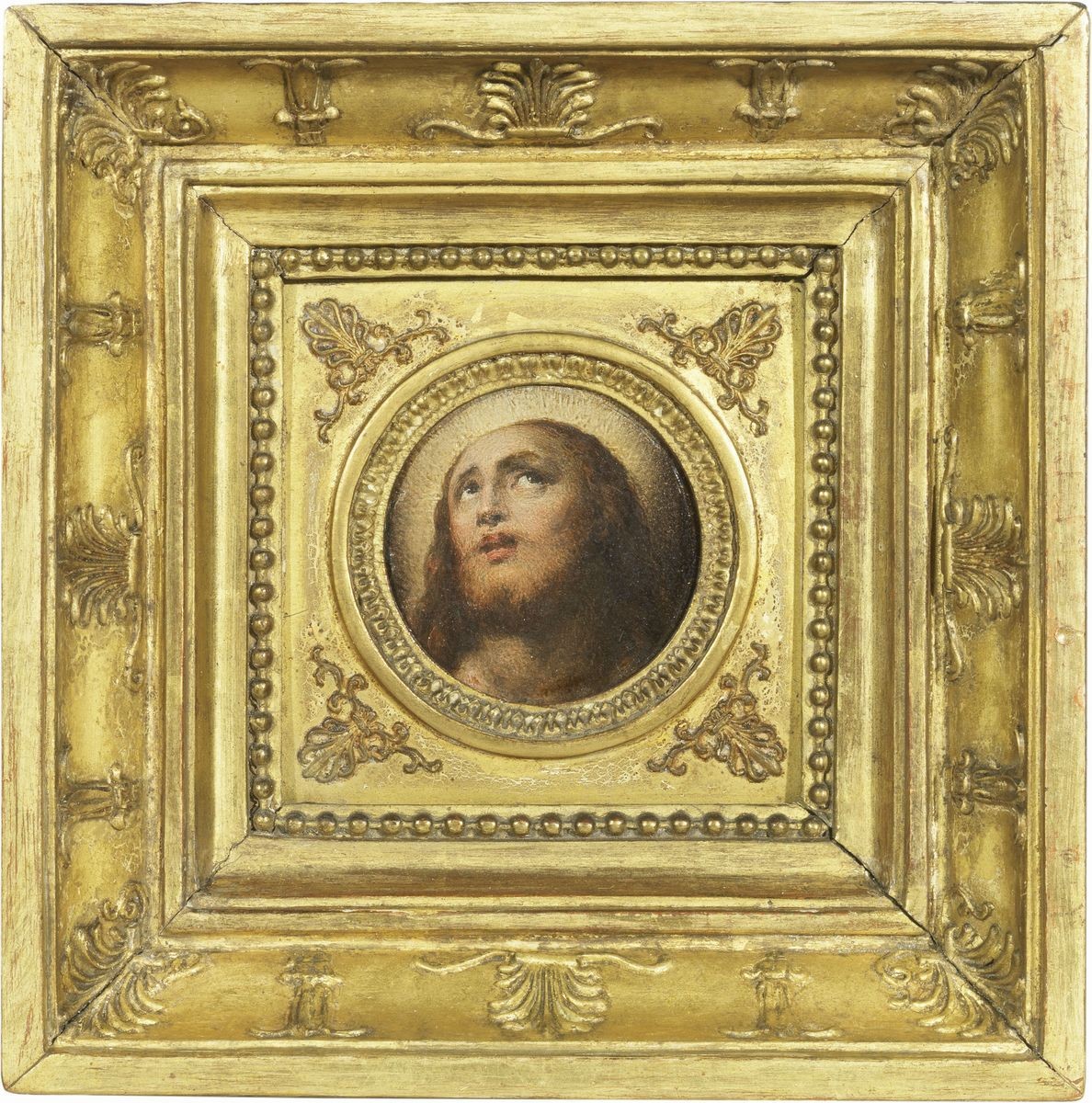 Scuola Emiliana del XVII Secolo - «testa della Madonna con gli Occhi Rivolti al Padre Eterno» e «...