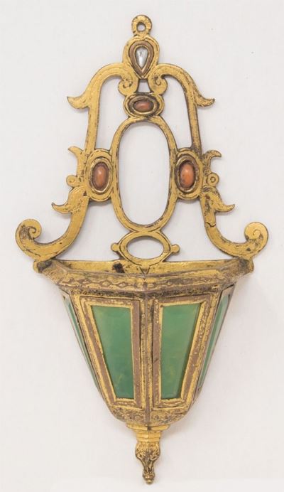 Acquasantiera in Bronzo Dorato