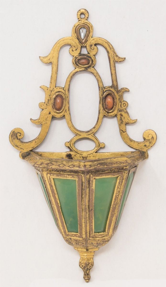Acquasantiera in Bronzo Dorato