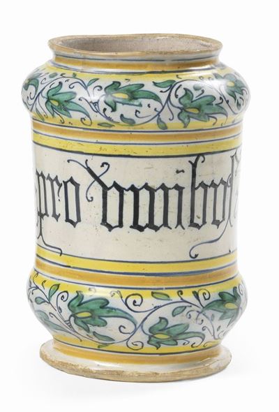 Albarello in Maiolica Policroma