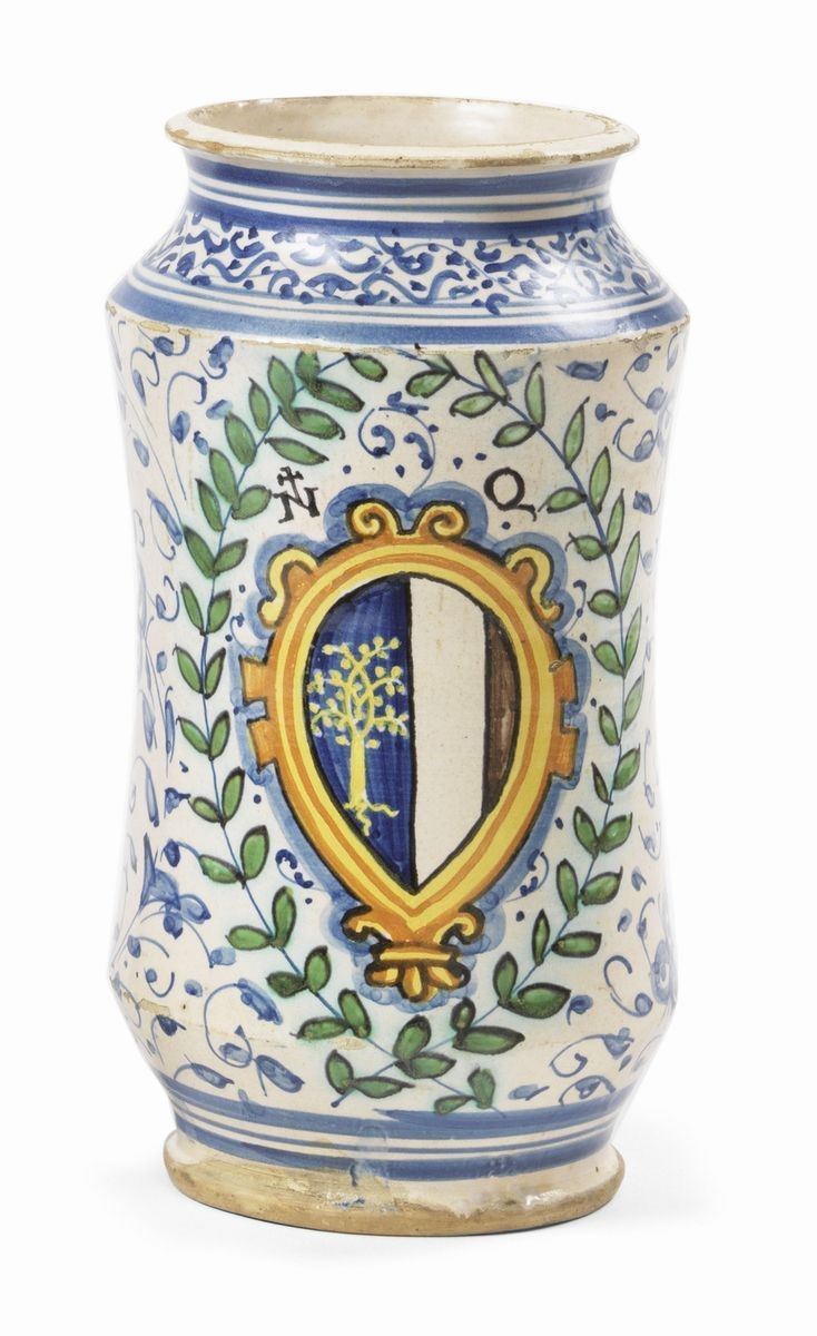 Albarello in Maiolica Policroma