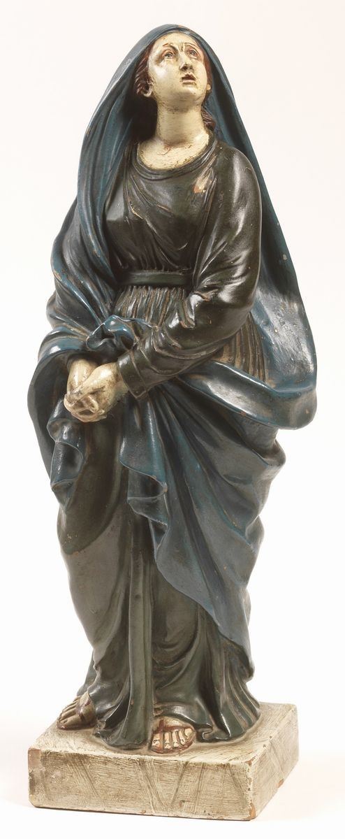 Innocenzo Giugni : Maddalena  (1829)  - Scultura in terracotta policroma - Auction Parade I - Forniture and Old Masters Paintings - I - Casa d'aste Farsettiarte