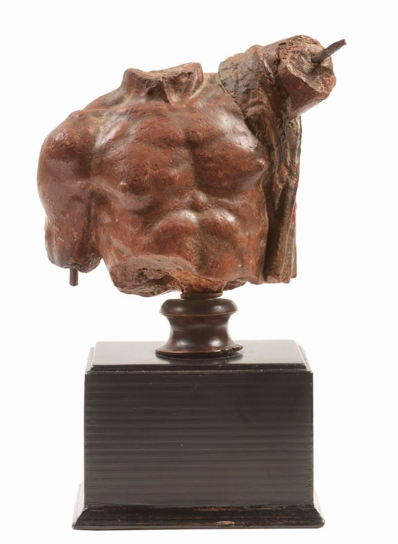 Scultore Fiorentino Attivo a Roma nella Prima Metà del XVI Secolo - Torso Maschile Acefalo Panneg...