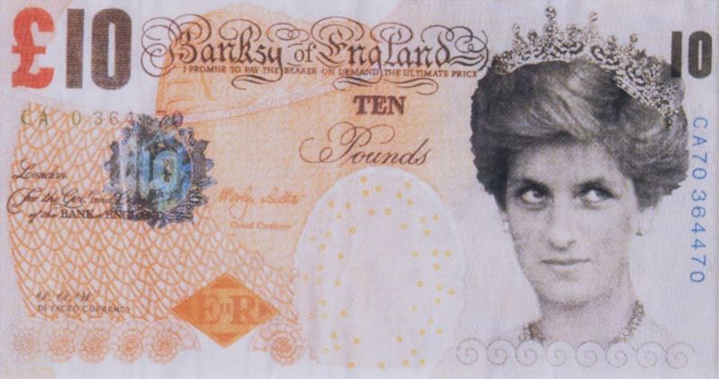 DI-faced Tenners (banksy Of England)