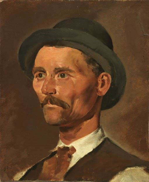 Mario Puccini (attr. a) - Testa di contadino