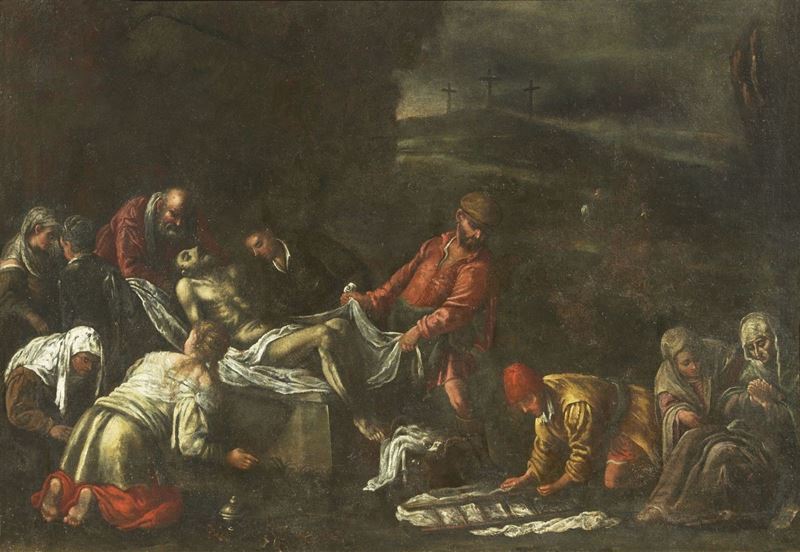 Gerolamo dal Ponte Detto Gerolamo Bassano (ambito Di) - Deposizione di Cristo nel Sepolcro