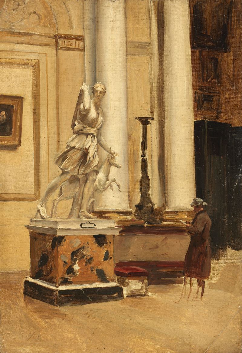 Visita al Louvre (Diana e il cervo)