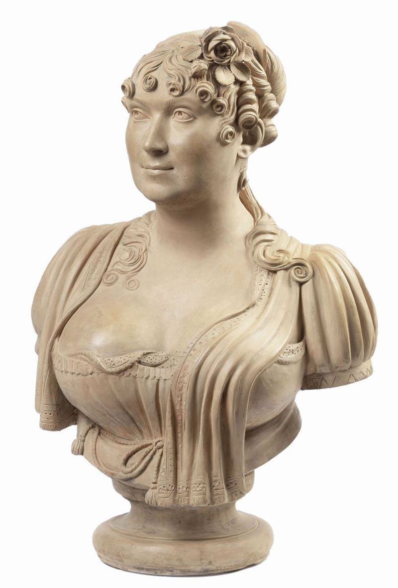 Scultore Francese del XIX Secolo - Busto di Donna