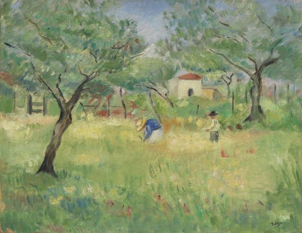 Achille Lega - Contadini