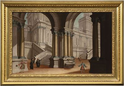 Interno Fantastico del Cortile di un Palazzo