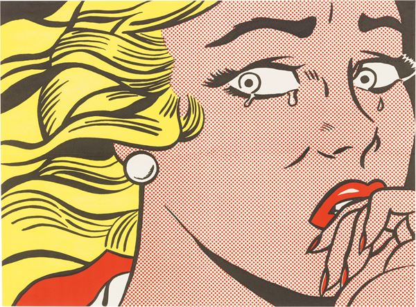 Roy Lichtenstein : Crying Girl (mailer)  (1963)  - Litografia offset - Asta Arte Moderna e Contemporanea - I - Casa d'aste Farsettiarte