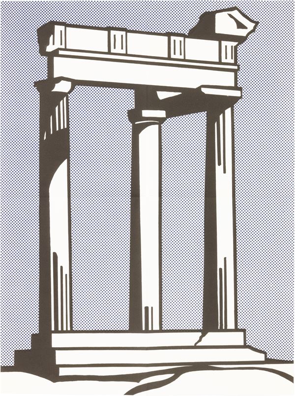 Roy Lichtenstein : Temple (mailer)  (1964)  - Litografia offset - Auction Modern and Contemporary Art - I - Casa d'aste Farsettiarte