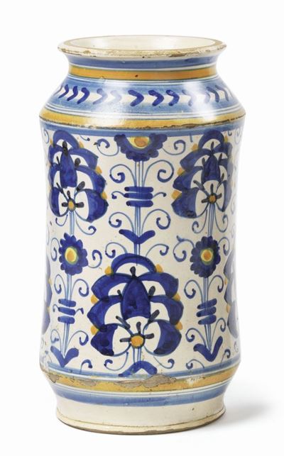 Albarello in Maiolica Policroma
