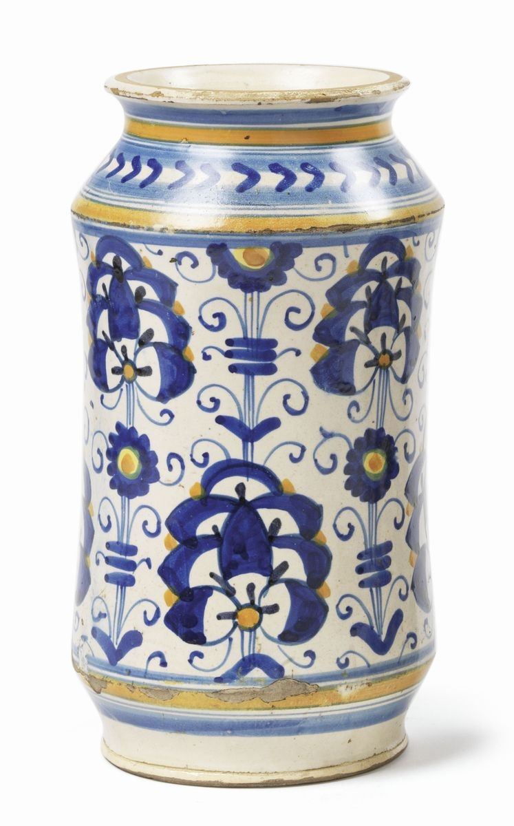 Albarello in Maiolica Policroma