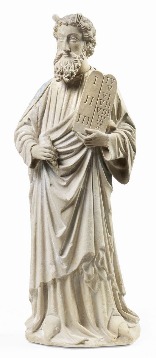 Scuola Veneta Fine del XIV Secolo - Mosè con le Tavole della Legge