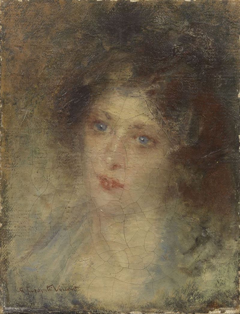 Adolfo Feragutti Visconti - Volto di Donna