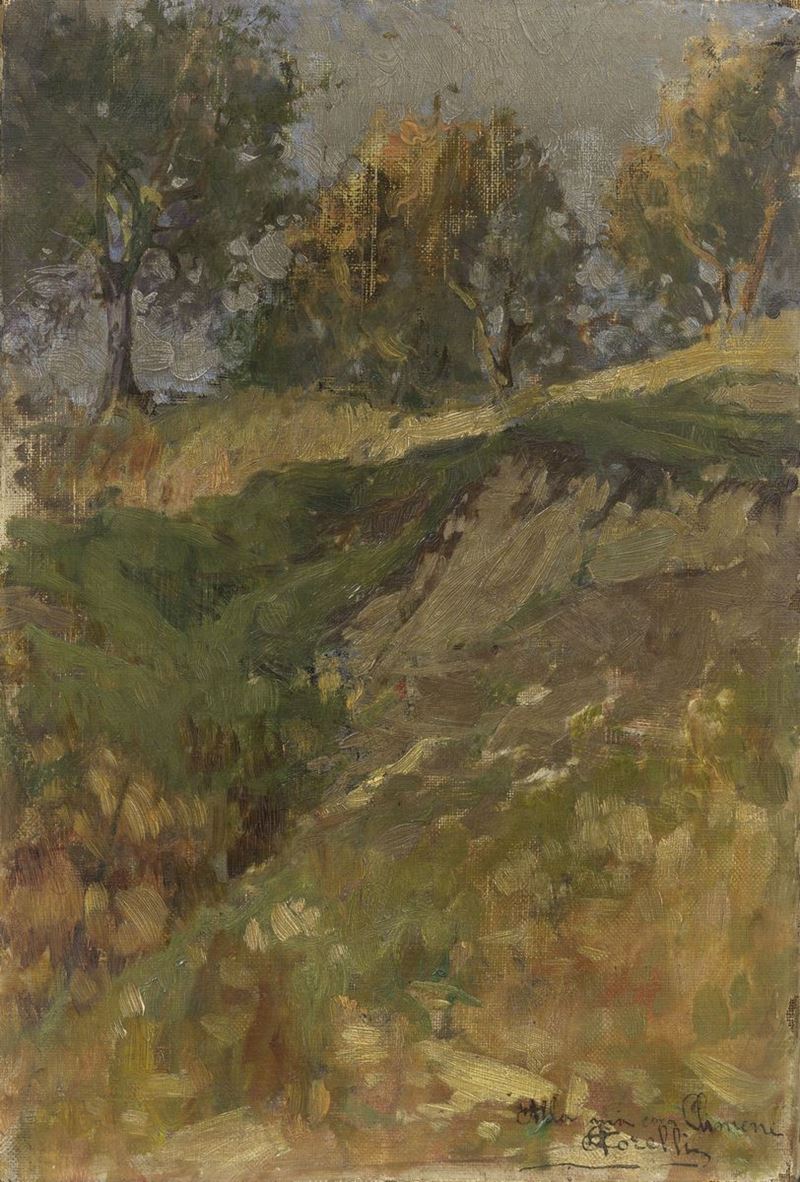 Augusto Corelli - Paesaggio di Campagna