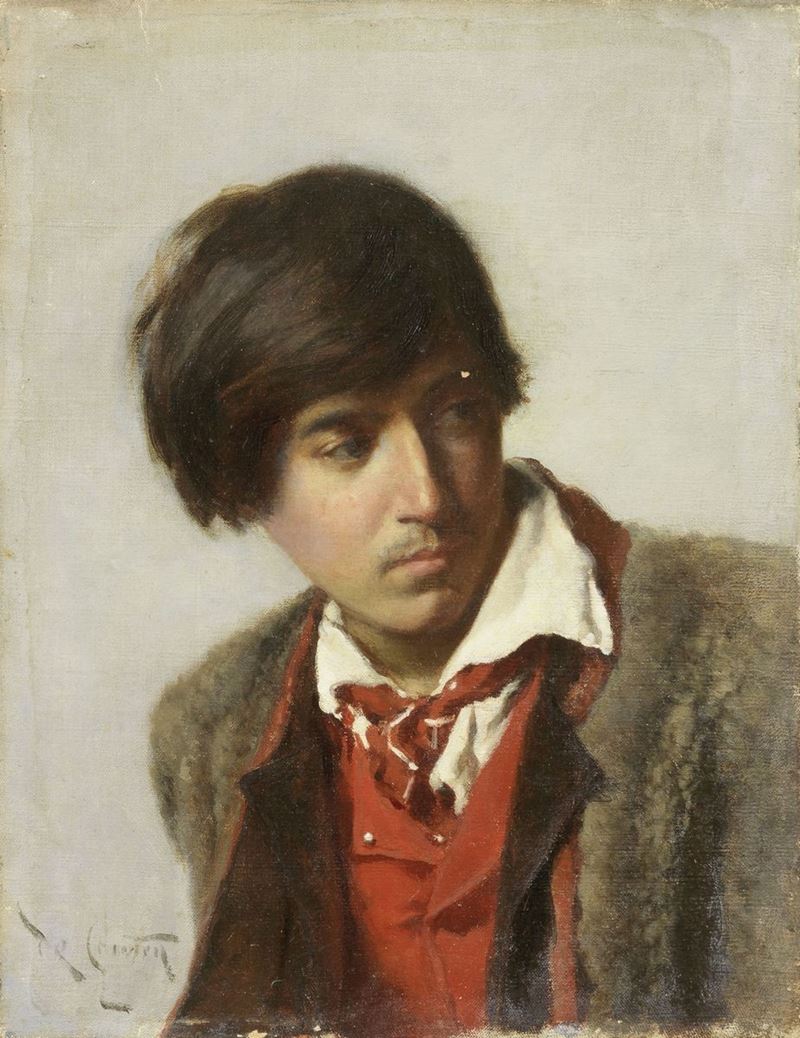 Ignoto del XIX Secolo - Ritratto di Giovane