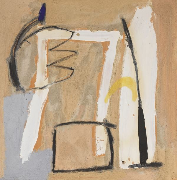 Tommaso Cascella : Il conto dei nasi  (1987)  - Tecnica mista su tavola - Asta PARADE V - Arte Contemporanea - Casa d'aste Farsettiarte