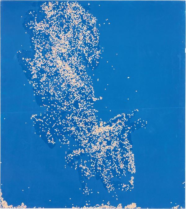 Tano Festa : Coriandolo  (1985-86)  - Acrilico e coriandoli su tela - Asta Arte Moderna e Contemporanea - I - Casa d'aste Farsettiarte
