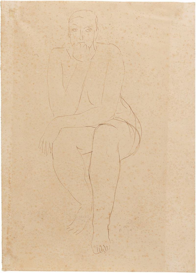 Marino Marini - Nudo Seduto