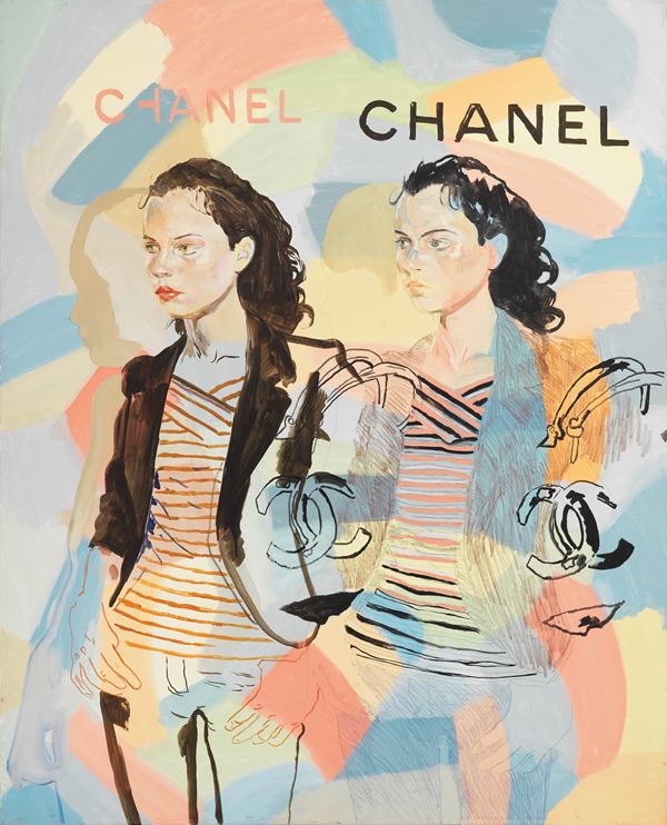 Dormice : Chanel (Aigle)  (2004)  - Acrilico e tecnica mista su tela - Auction Contemporary  [..]