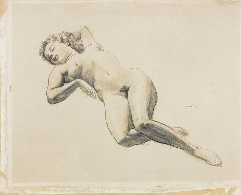 Francesco Messina - Nudo Femminile Sdraiato
