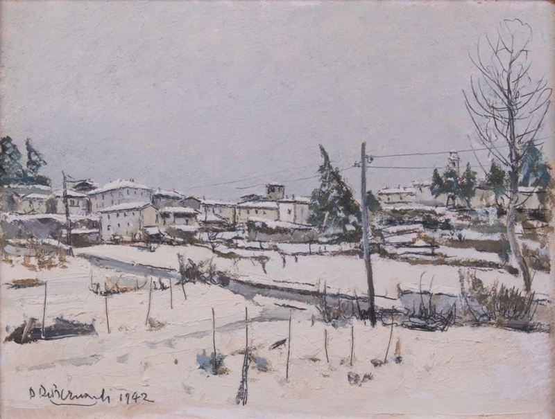 Domenico De Bernardi - Neve a Besozzo