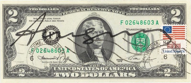 Andy Warhol - Two Dollars Jefferson