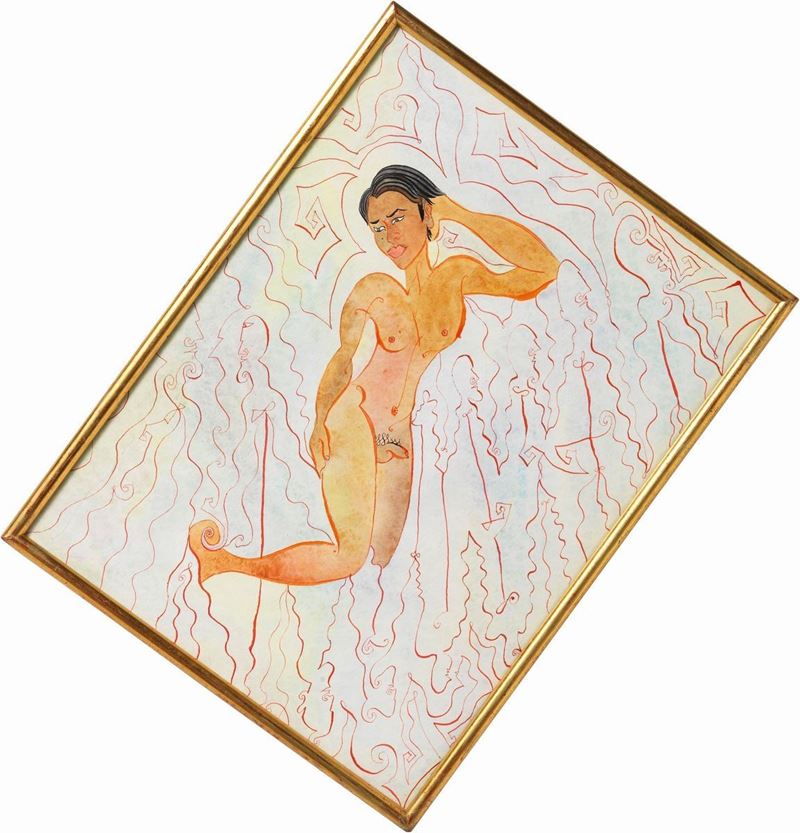 Luigi Ontani - Gedè Giacente nel Tutto e nel Niente