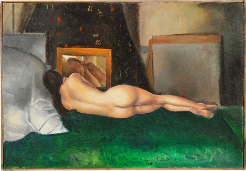 Romano Stefanelli - Bozzetto per il «nudo allo Specchio»